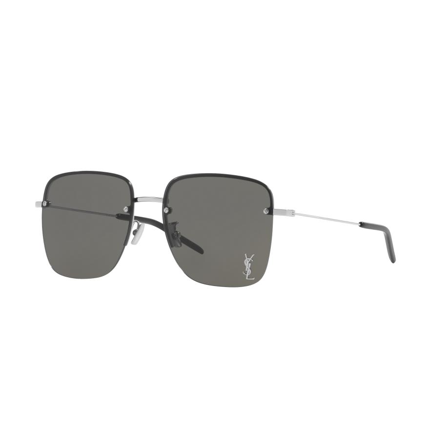 Saint Laurent Vrouwelijk Sunglass SL 312 M - Framekleur: Zilver, Lenskleur: Grijs Grijs