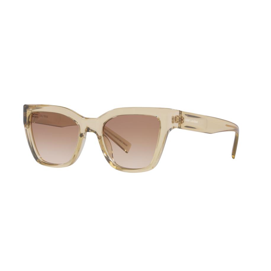Saint Laurent Vrouwelijk Sunglass SL 641 - Framekleur: Geel, Lenskleur: Bruin Bruin