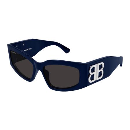 Balenciaga BB0321S Aziatische pasvorm 007 Blauw Dames Zonnebril