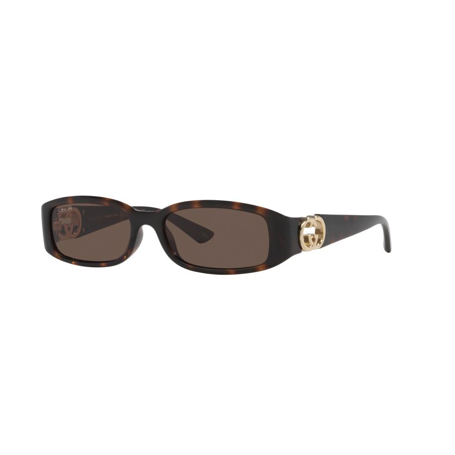 Gucci Vrouwelijk Sunglass GG1661S - Framekleur: Tortoise, Lenskleur: Bruin Bruin