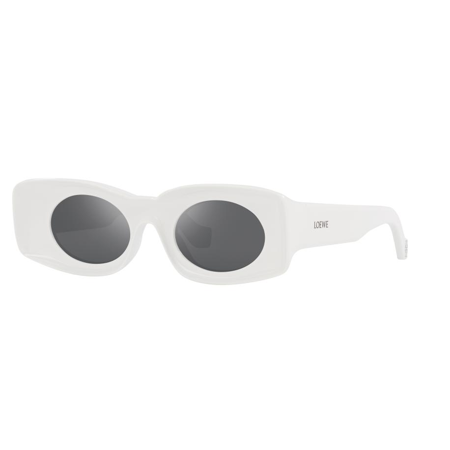 Loewe Unisex Sunglass LW40033I - Framekleur: Wit, Lenskleur: Grijs Grijs