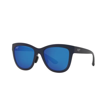 Maui Jim Vrouwelijk Sunglass ANUENUE - Framekleur: Blauw mat, Lenskleur: Blauw gespiegeld polar
