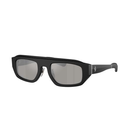 Ferrari Unisex Sunglass FH2010Q - Framekleur: Zwart, Lenskleur: Gespiegeld zilver