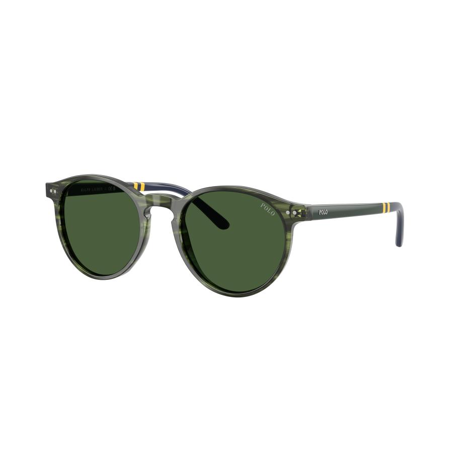 Polo Ralph Lauren Mannelijk Sunglass PH4236 - Framekleur: Gestreept groen Havana, Lenskleur: Flessengroen Groen