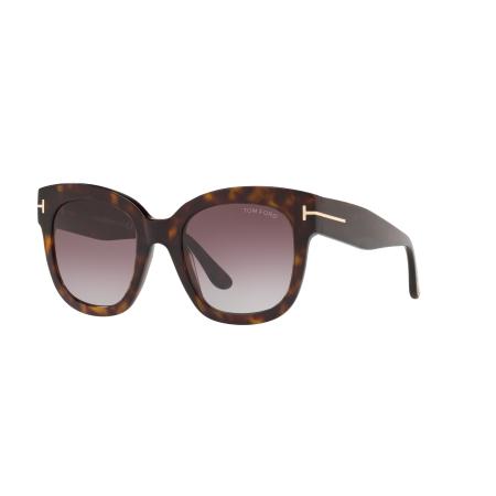 Tom Ford Vrouwelijk Sunglass FT0613 - Framekleur: Tortoise, Lenskleur: Bordeaux gradiënt
