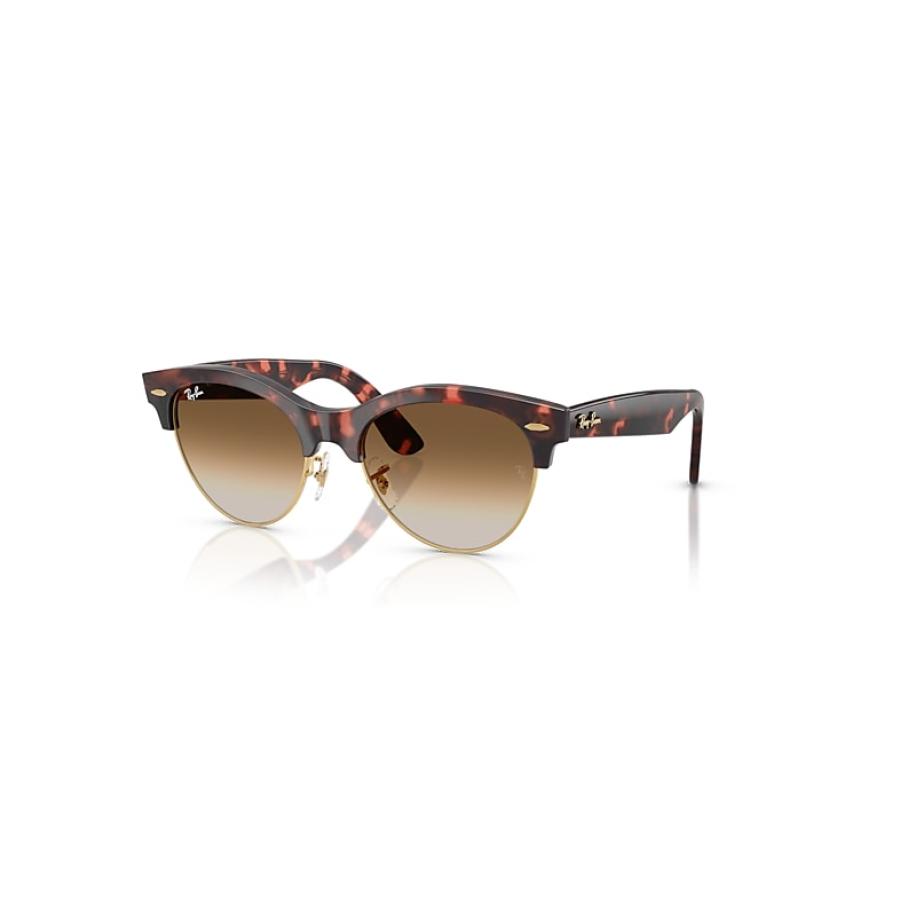 Ray-Ban Clubmaster Way zonnebril Roze Tortoise montuur Bruin glazen 51-19 Multicolor