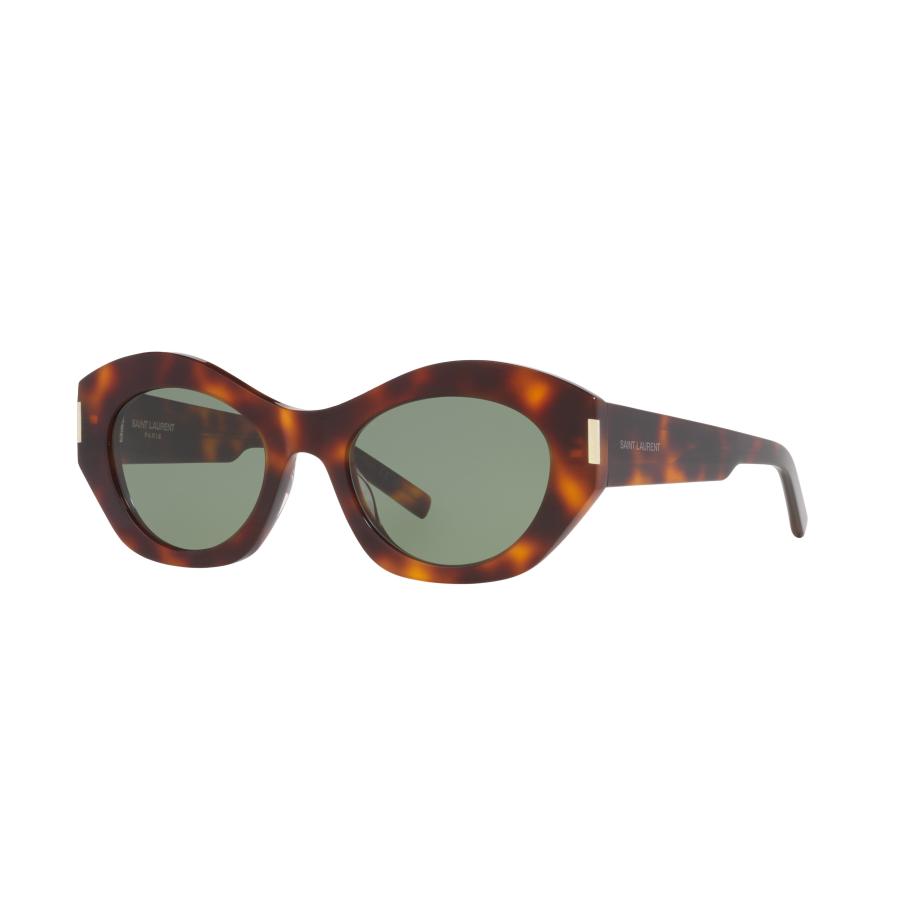 Saint Laurent Vrouwelijk Sunglass SL 639 - Framekleur: Tortoise, Lenskleur: Groen Groen