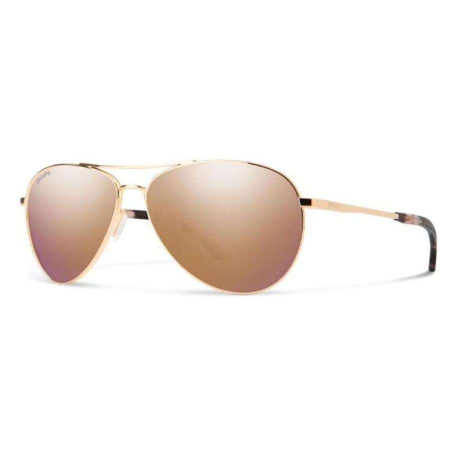 Smith LANGLEY 2 Polarized 0/9V Goud Heren Zonnebril