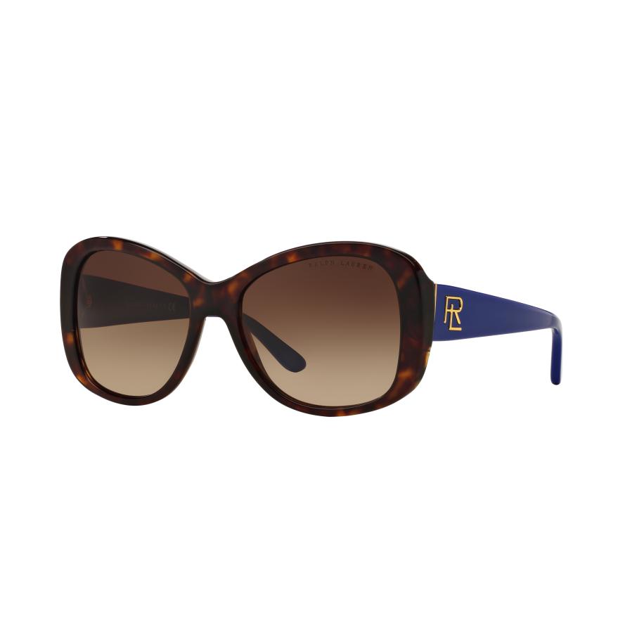 Ralph Lauren Vrouwelijk Sunglass RL8144 - Framekleur: Glanzend donker Havana, Lenskleur: Gradiënt bruin Bruin