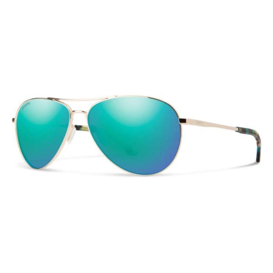 Smith LANGLEY 2 Polarized J5G/QG Goud Heren Zonnebril