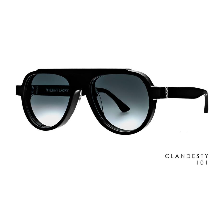 Thierry Lasry Clandesty 101 Zwart Heren Zonnebril