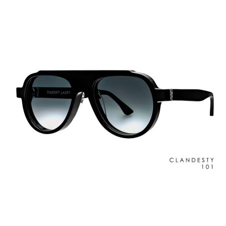Thierry Lasry Clandesty 101 Zwart Heren Zonnebril