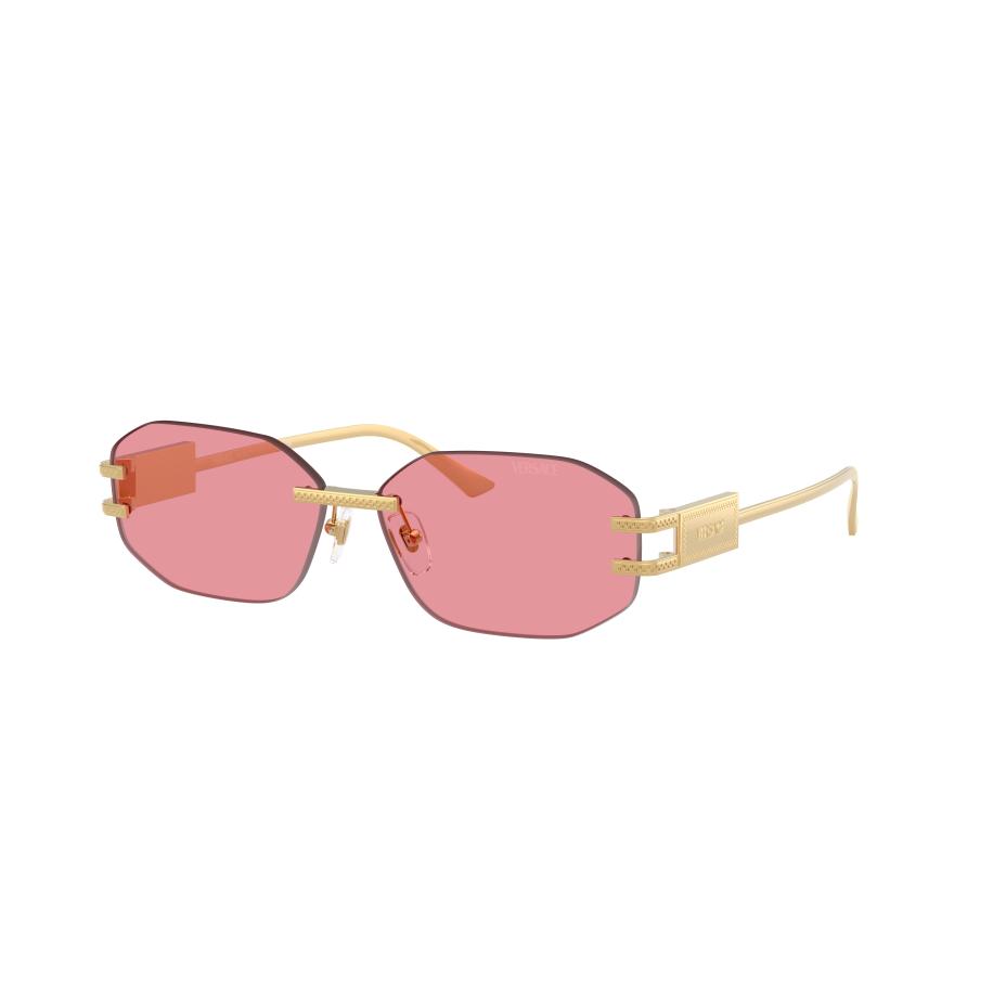 Versace Vrouwelijk Sunglass VE2274 - Framekleur: Goud, Lenskleur: Roze Roze