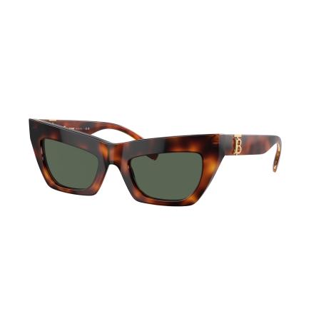 Burberry Vrouwelijk Sunglass BE4405 - Framekleur: Licht Havana, Lenskleur: Donkergroen
