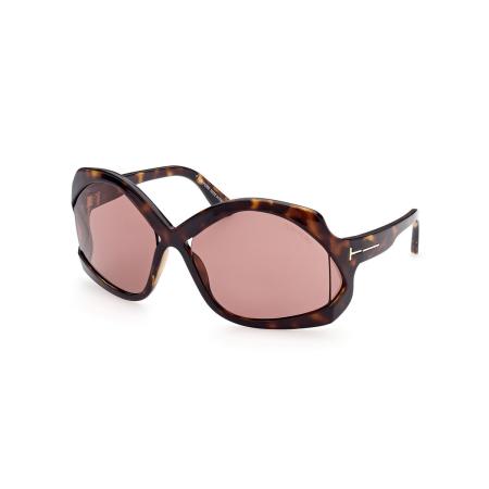 Tom Ford FT0903 CHEYENNE 52E Tortoiseshell Dames Zonnebril