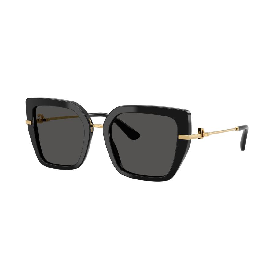 Dolce&Gabbana Vrouwelijk Sunglass DG4474 - Framekleur: Zwart, Lenskleur: Donkergrijs Grijs