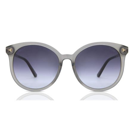 Bally BY0046K Aziatische pasvorm 20B Doorzichtig Dames Zonnebril