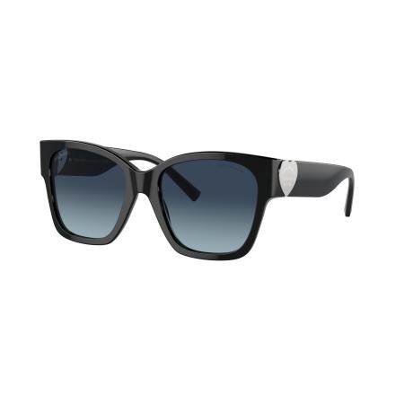 Tiffany & Co. Vrouwelijk Sunglass TF4216 - Framekleur: Zwart, Lenskleur: Azuurblauw gradiënt donkerblauw polar