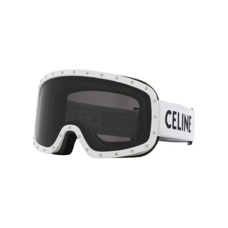 Celine Unisex Sunglass CL40196U - Framekleur: Wit, Lenskleur: Grijs