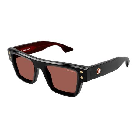 Montblanc MB0253S 008 Zwart Heren Zonnebril