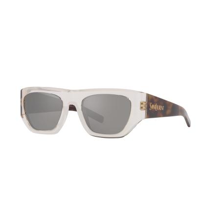Saint Laurent Vrouwelijk Sunglass SL 740 - Framekleur: Bruin licht, Lenskleur: Zilver