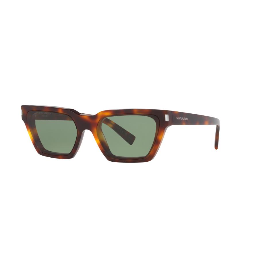 Saint Laurent Vrouwelijk Sunglass SL 633 - Framekleur: Tortoise, Lenskleur: Groen Groen