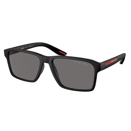 Prada Linea Rossa PS05YSF Aziatische pasvorm Polarized DG002G Zwart Heren Zonnebril