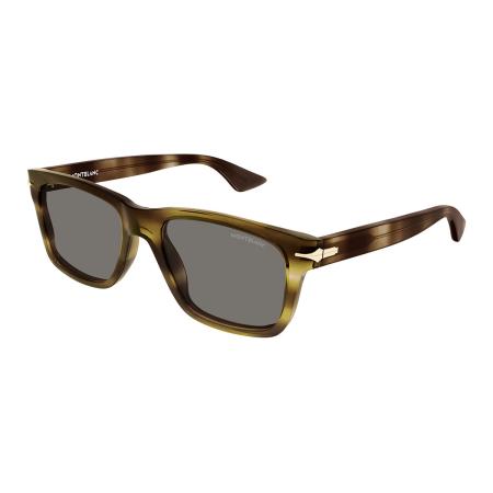 Montblanc MB0263S 006 Tortoiseshell Heren Zonnebril