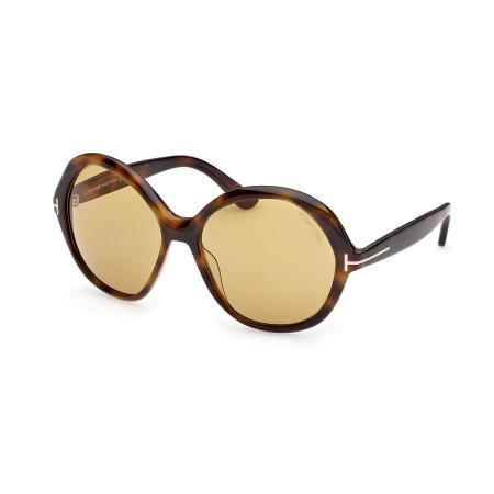 Tom Ford FT1282 ANNABELLE-02 52E Tortoiseshell Dames Zonnebril
