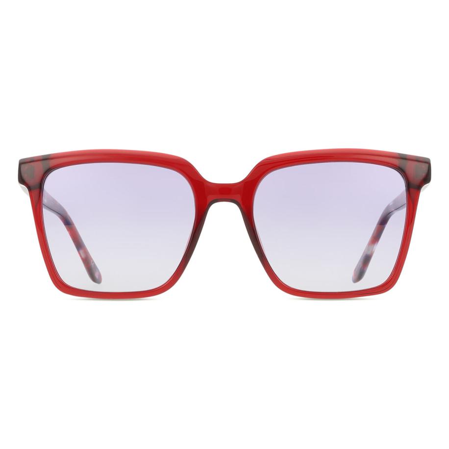 Heren Vierkant Volledige rand Plastic Rood Zonnebril - SmartBuy Collection