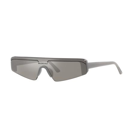 Balenciaga Unisex Sunglass BB0003S - Framekleur: Grijs, Lenskleur: Zilver
