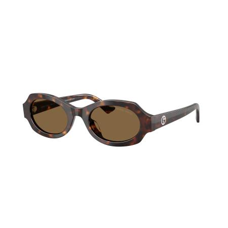 Giorgio Armani Vrouwelijk Sunglass AR8245HU - Framekleur: Havana, Lenskleur: Bruin