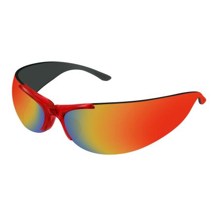 Balenciaga BB0454S 004 Rood Heren Zonnebril