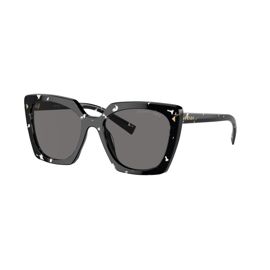 Prada Vrouwelijk Sunglass PR 23ZS - Framekleur: Zwart kristal schildpad, Lenskleur: Donkergrijs Polarized Grijs