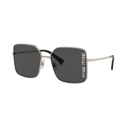 Miu Miu Vrouwelijk Sunglass MU 51YS - Framekleur: Lichtgoud, Lenskleur: Donkergrijs