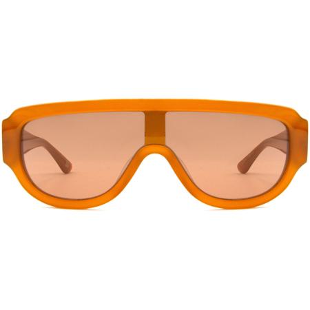 Heren Enkel glas Volledige rand Plastic Bruin Zonnebril - SmartBuy Collection