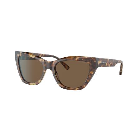 Emporio Armani Vrouwelijk Sunglass EA4176 - Framekleur: Glanzend Bruin Havana, Lenskleur: Bruin