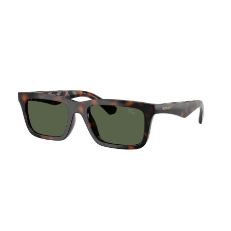 Burberry Mannelijk Sunglass BE4475U - Framekleur: Donker Havana, Lenskleur: Donkergroen Polar