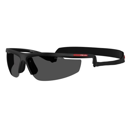 Prada Linea Rossa Mannelijk Sunglass PS A02S - Framekleur: Nero Opaco, Lenskleur: Lei