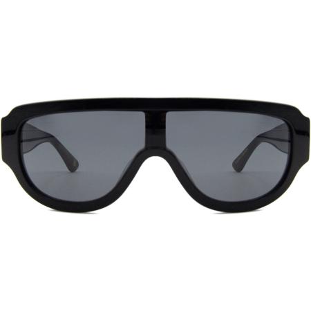 Heren Enkel glas Volledige rand Plastic Zwart Zonnebril - SmartBuy Collection