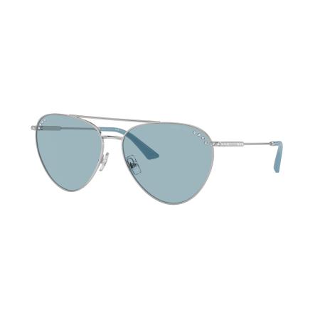 Jimmy Choo Vrouwelijk Sunglass JC4002B - Framekleur: Zilver, Lenskleur: Blauw