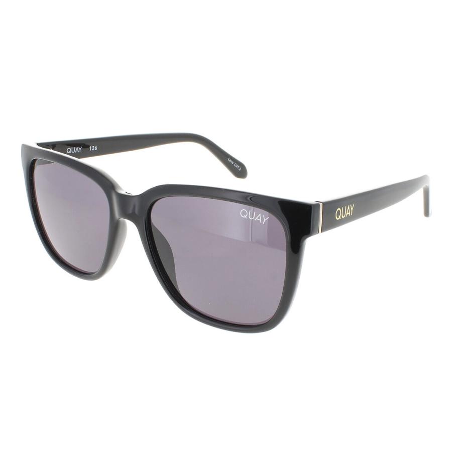 Quay WIRED OVERSIZED BLK/SMKRX Zwart Dames Zonnebril