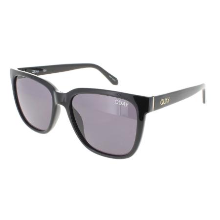 Quay WIRED OVERSIZED BLK/SMKRX Zwart Dames Zonnebril