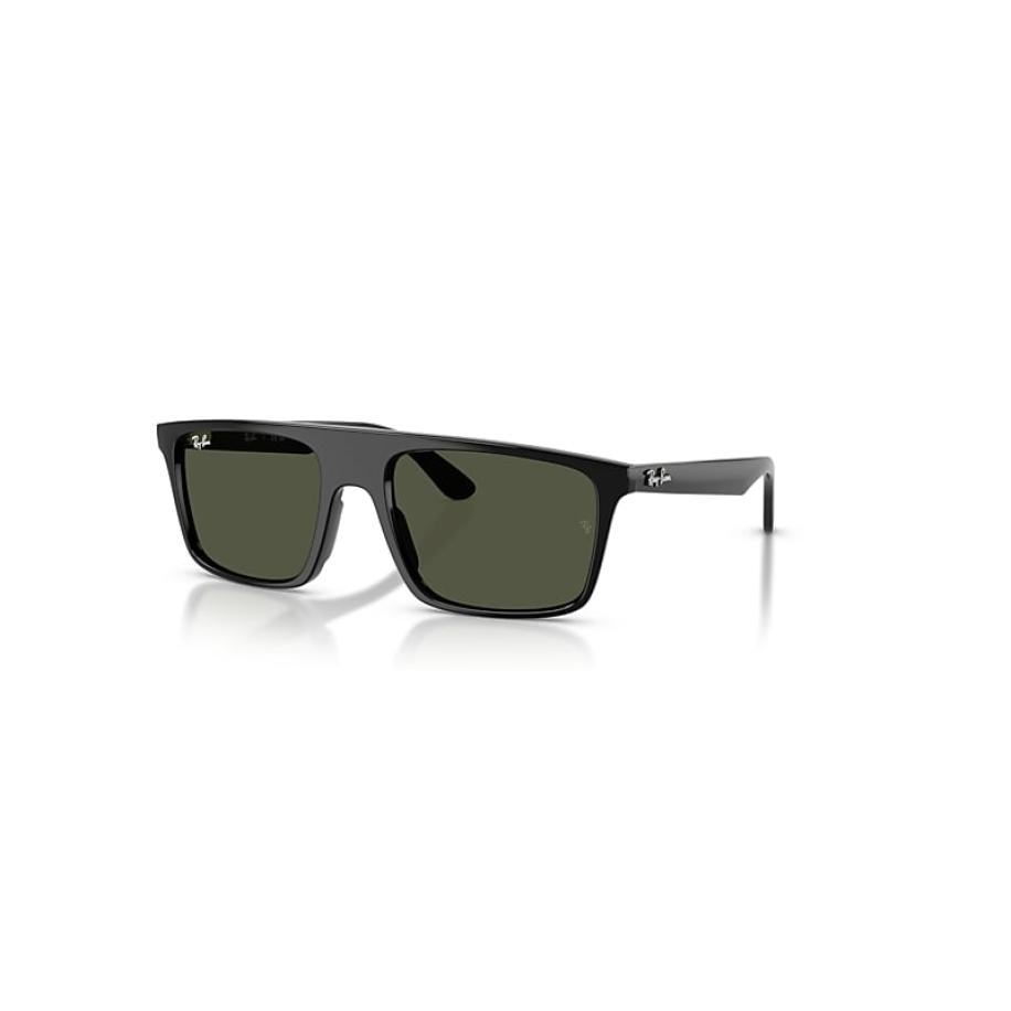 Ray-Ban Rb2222 zonnebril Zwart montuur Groen glazen 57-20 Zwart