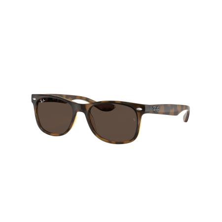 Ray-Ban Unisex Sunglass RB9052S New Wayfarer Kids - Framekleur: Havana, Lenskleur: Donkerbruin