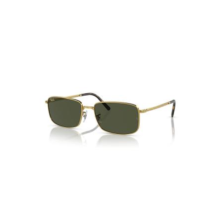 Ray-Ban Rb3717 zonnebril Goud montuur Groen glazen 60-18