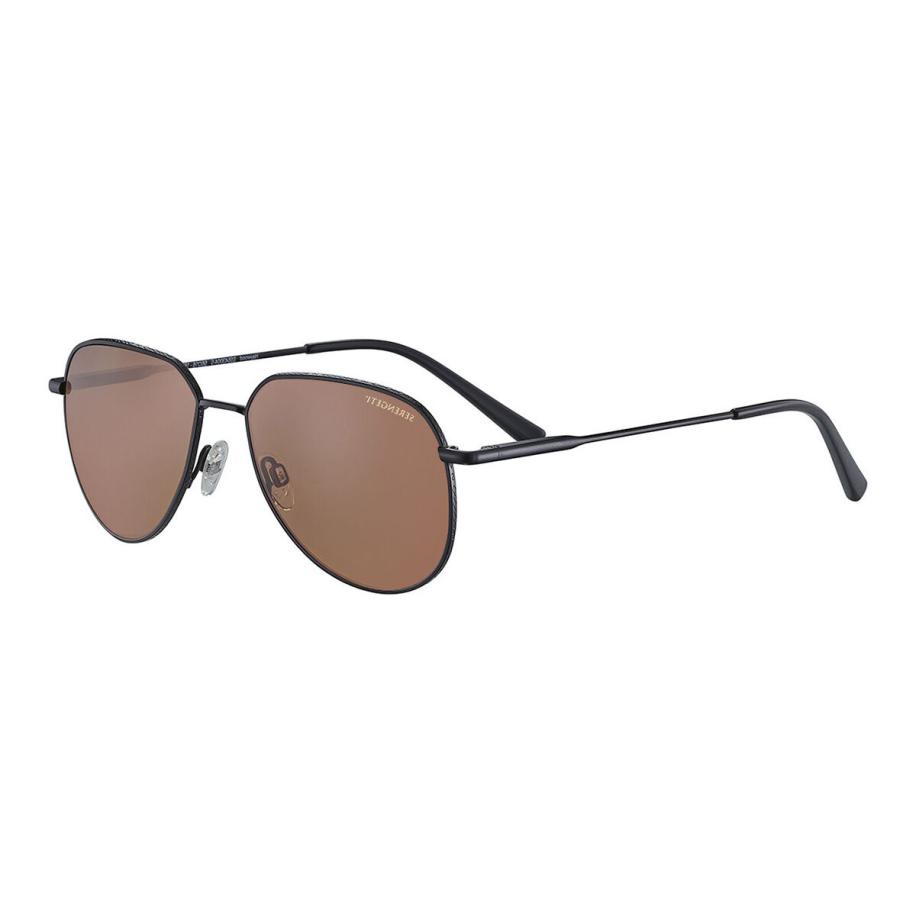 Serengeti Haywood Polarized SS543004 Zwart Heren Zonnebril