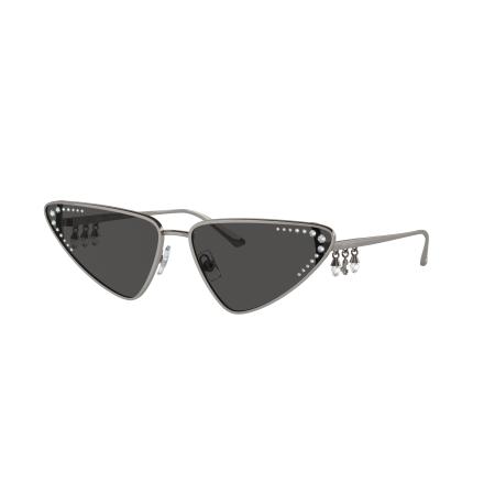 Jimmy Choo Vrouwelijk Sunglass JC4001B - Framekleur: Staalgrijs, Lenskleur: Donkergrijs