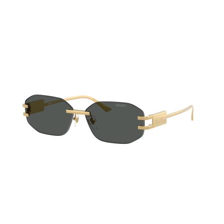 Versace Vrouwelijk Sunglass VE2274 - Framekleur: Goud, Lenskleur: Donkergrijs