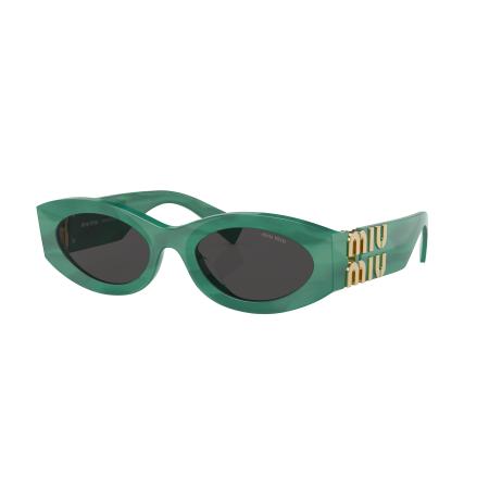 Miu Miu Vrouwelijk Sunglass MU 11WS - Framekleur: Groen, Lenskleur: Donkergrijs